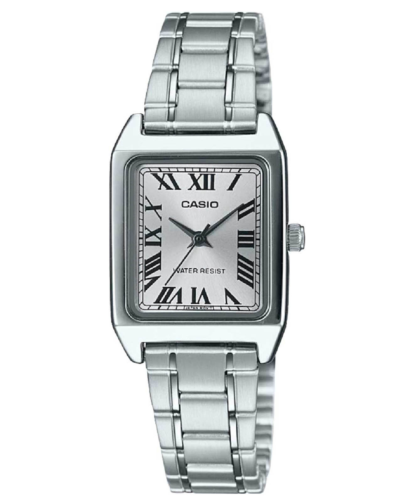 Casio Casio Collection LTP-V007D-7B  LTP-V007D-7B кварцевые женские часы серебристый циферблат, браслет нержавеющая сталь — вид спереди