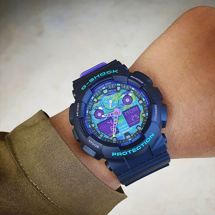 Casio Casio G-Shock GA-100BL-1A GA-100 - задняя крышка пластик корпуса, япония часы