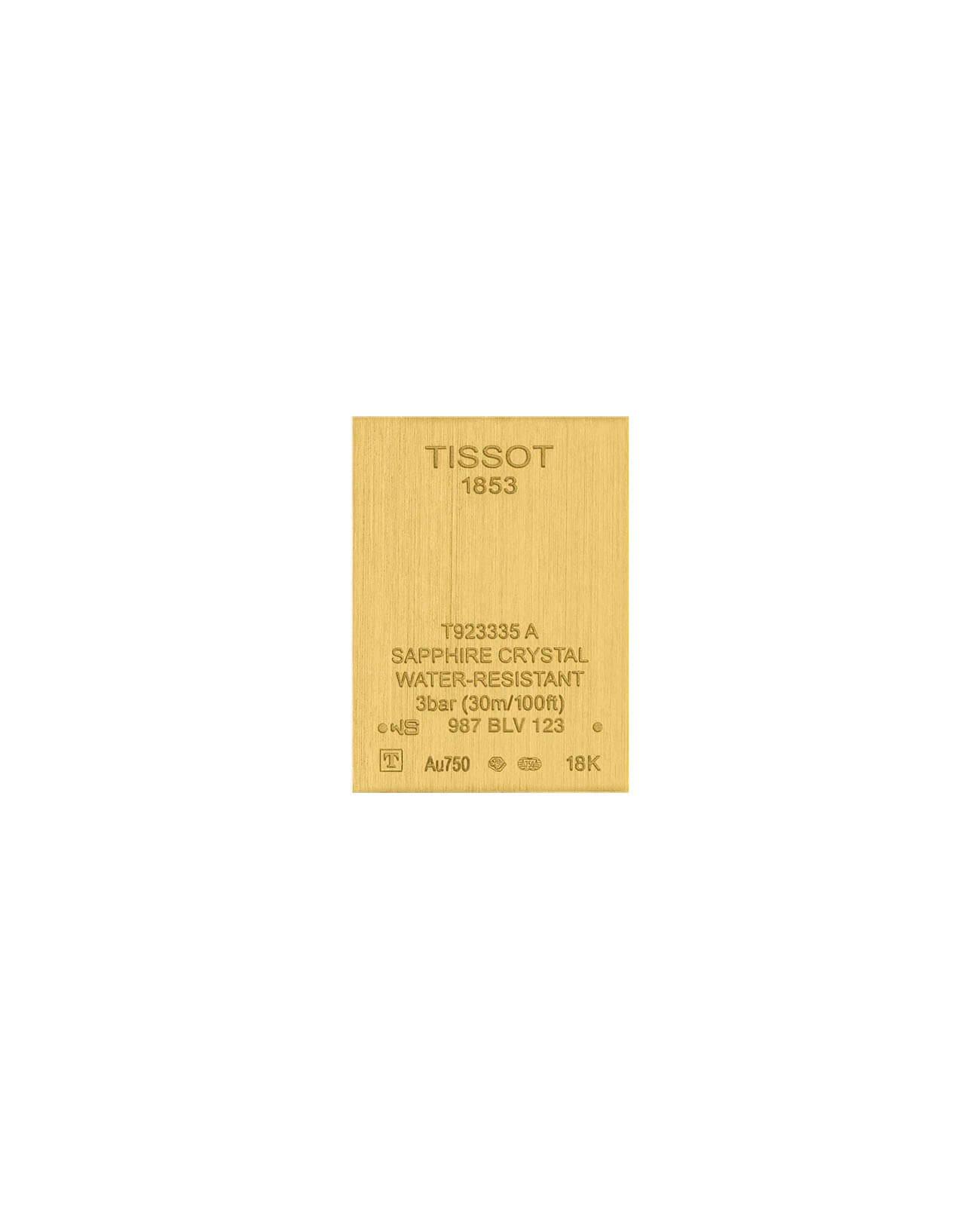 Tissot Tissot Prestigious Lady 18K Gold T923.335.16.038.00 , наручные женские часы фото под углом