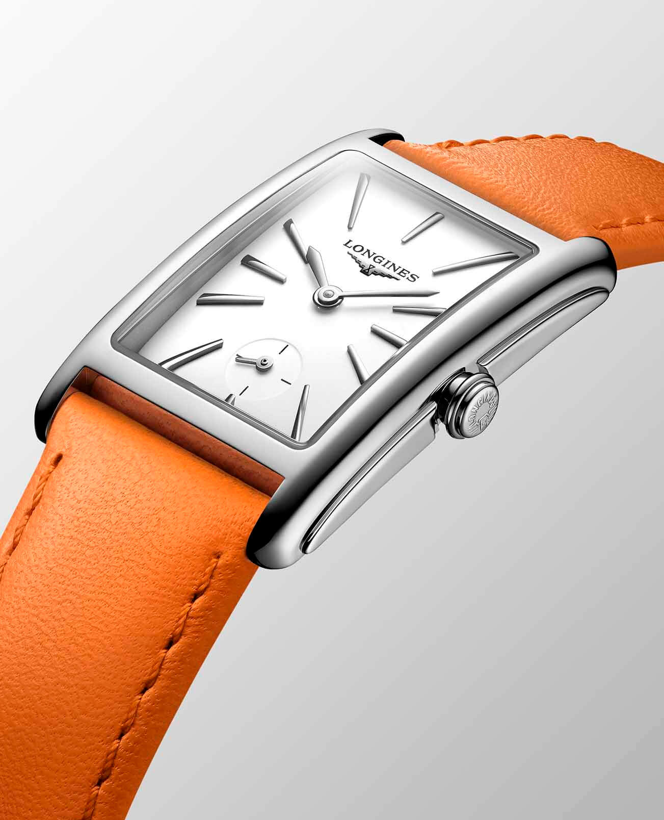 Longines Longines DolceVita L5.512.4.11.8 кварцевые женские часы часы крупный план белый циферблата