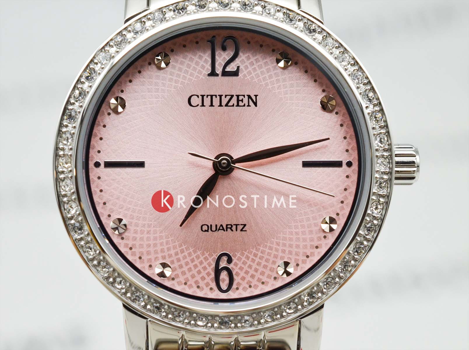 Citizen Citizen Elegance EL3100-55W,  япония женские часы на браслете нержавеющая сталь боковой вид