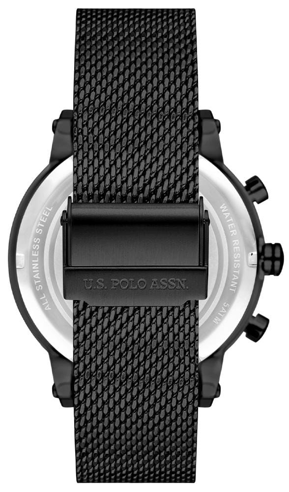 U.S. Polo Assn. U.S. Polo Assn. Crossing USPA1008-03,  сша мужские часы на браслете сталь с ip покрытием боковой вид