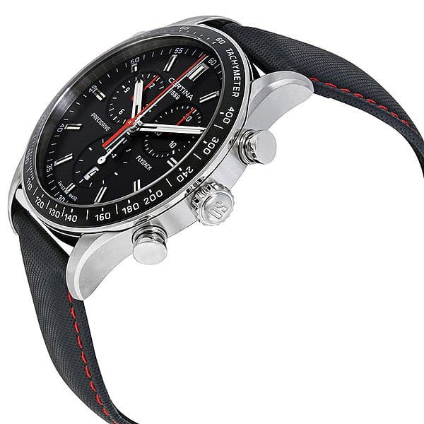 Certina Certina DS-2 Chronograph Flyback C024.618.16.051.00, sport швейцария мужские часы на браслете кожаный боковой вид
