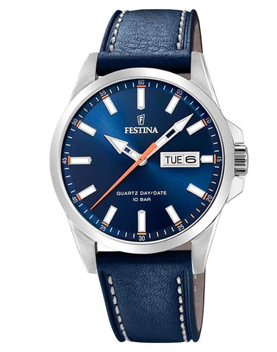 Festina Festina Classics F20358/3 испания наручные мужские часы заводная головка с логотипом Festina