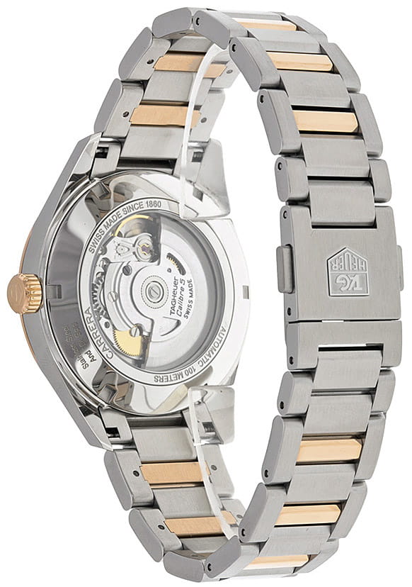 TAG Heuer TAG Heuer Carrera WAR215E.BD0784,  швейцария мужские часы на браслете нержавеющая сталь + золото 18к боковой вид