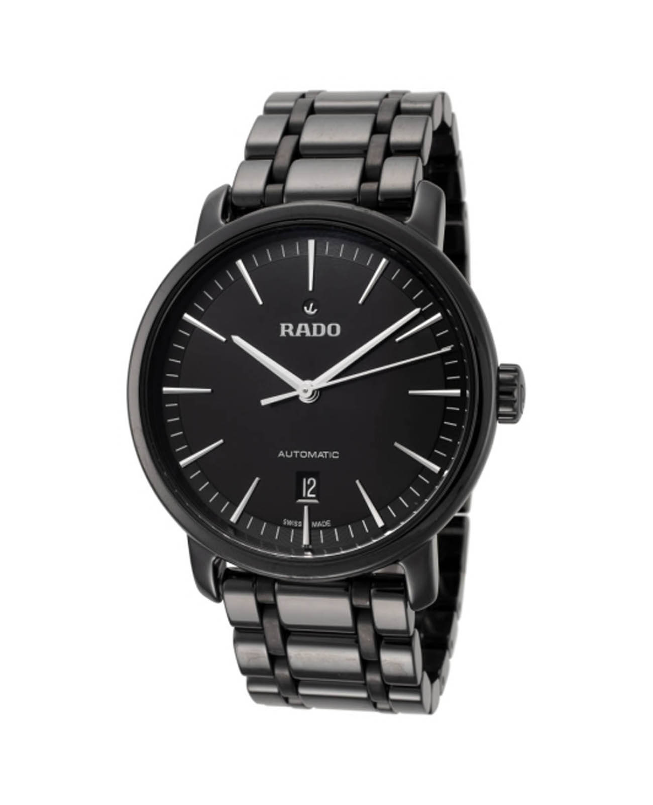 Rado Rado Diamaster R14073182 механические мужские часы часы крупный план черный циферблата