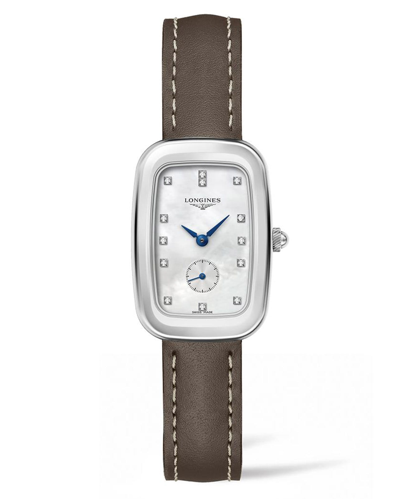 Longines Longines Equestrian Boucle L6.142.4.87.2  L61424872 кварцевые женские часы перламутровый циферблат, браслет нержавеющая сталь — вид спереди