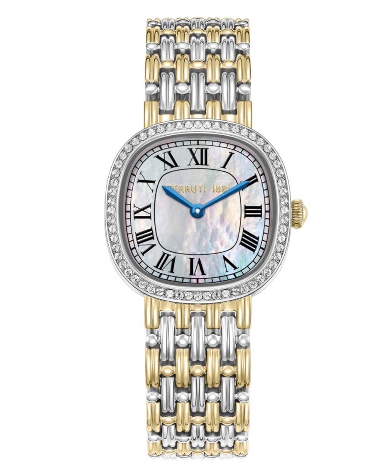 Cerruti 1881 Cerruti 1881 Gresta CIWLG0023802  CIWLG0023802 кварцевые женские часы перламутровый циферблат, браслет нержавеющая сталь с ip-покрытием — вид спереди