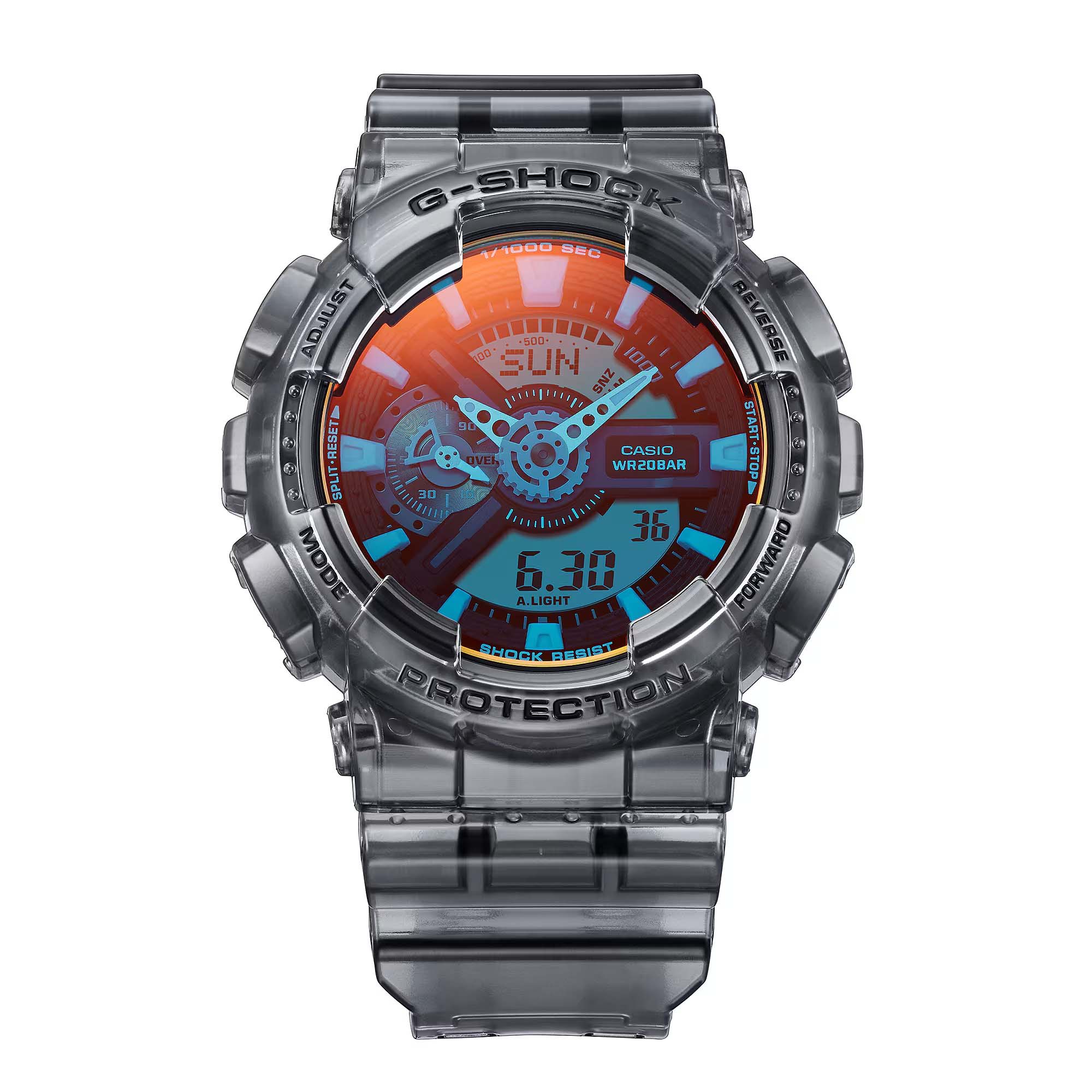 Casio Casio G-Shock GA-110TLS-8ADR (GA-110TLS-8A) мужские часы  циферблат на запястье