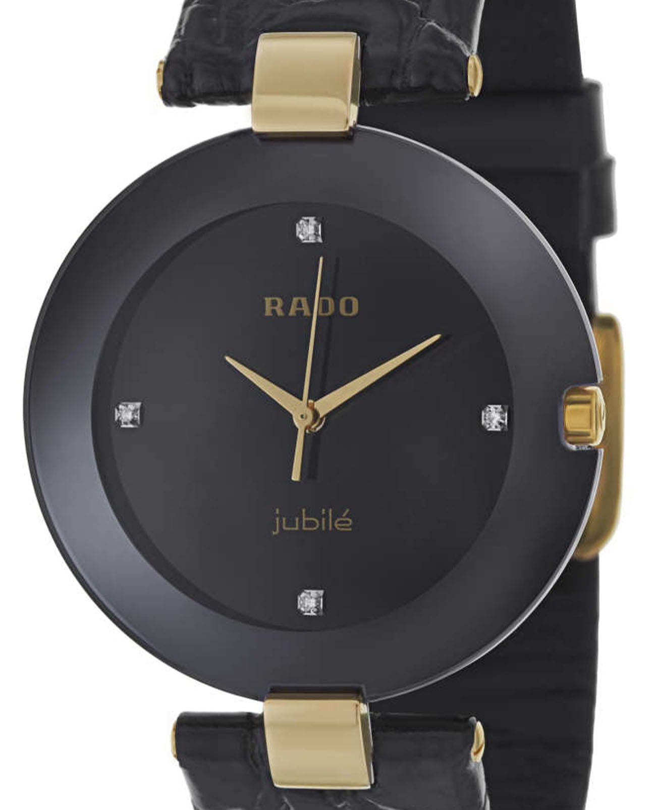 Rado Rado Coupole Classic R22828715, coupole швейцария женские часы на браслете кожаный боковой вид