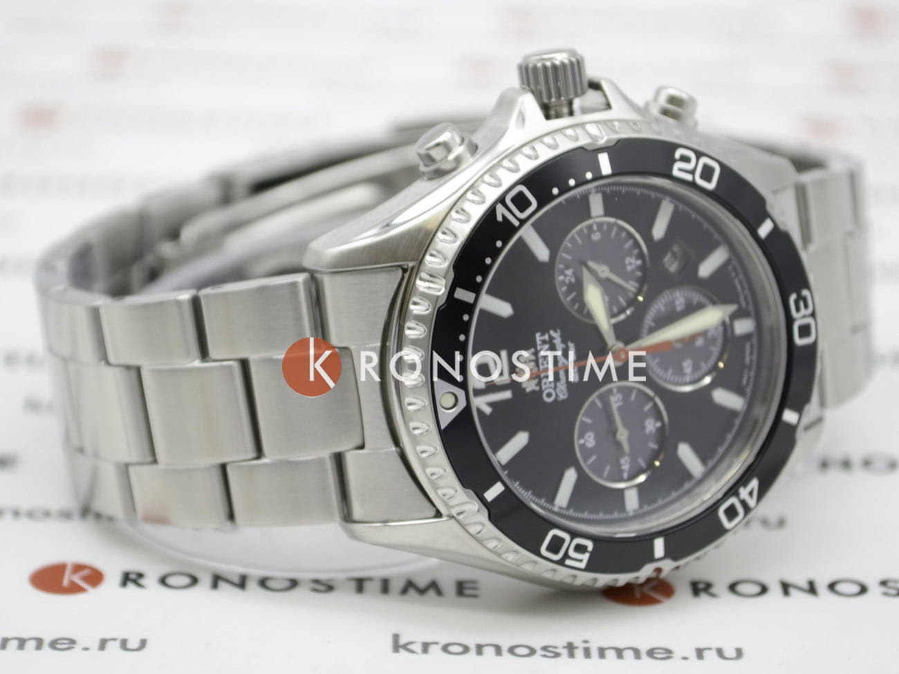 Orient Orient Chronograph RA-TX0202B (RN-TX0202B) мужские часы черный циферблат на запястье