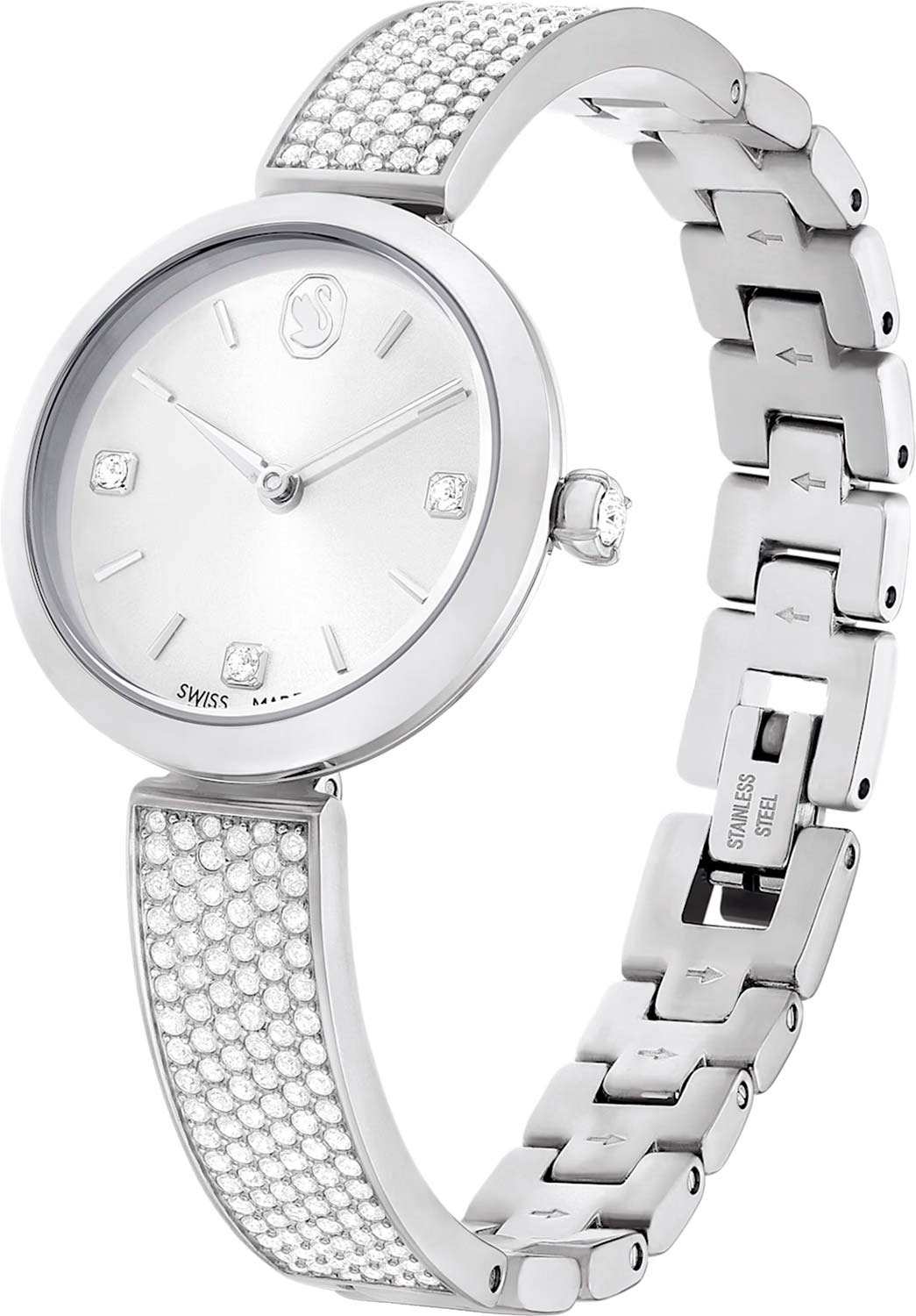 Swarovski Swarovski Illumina 5671205,  швейцария женские часы на браслете нержавеющая сталь боковой вид