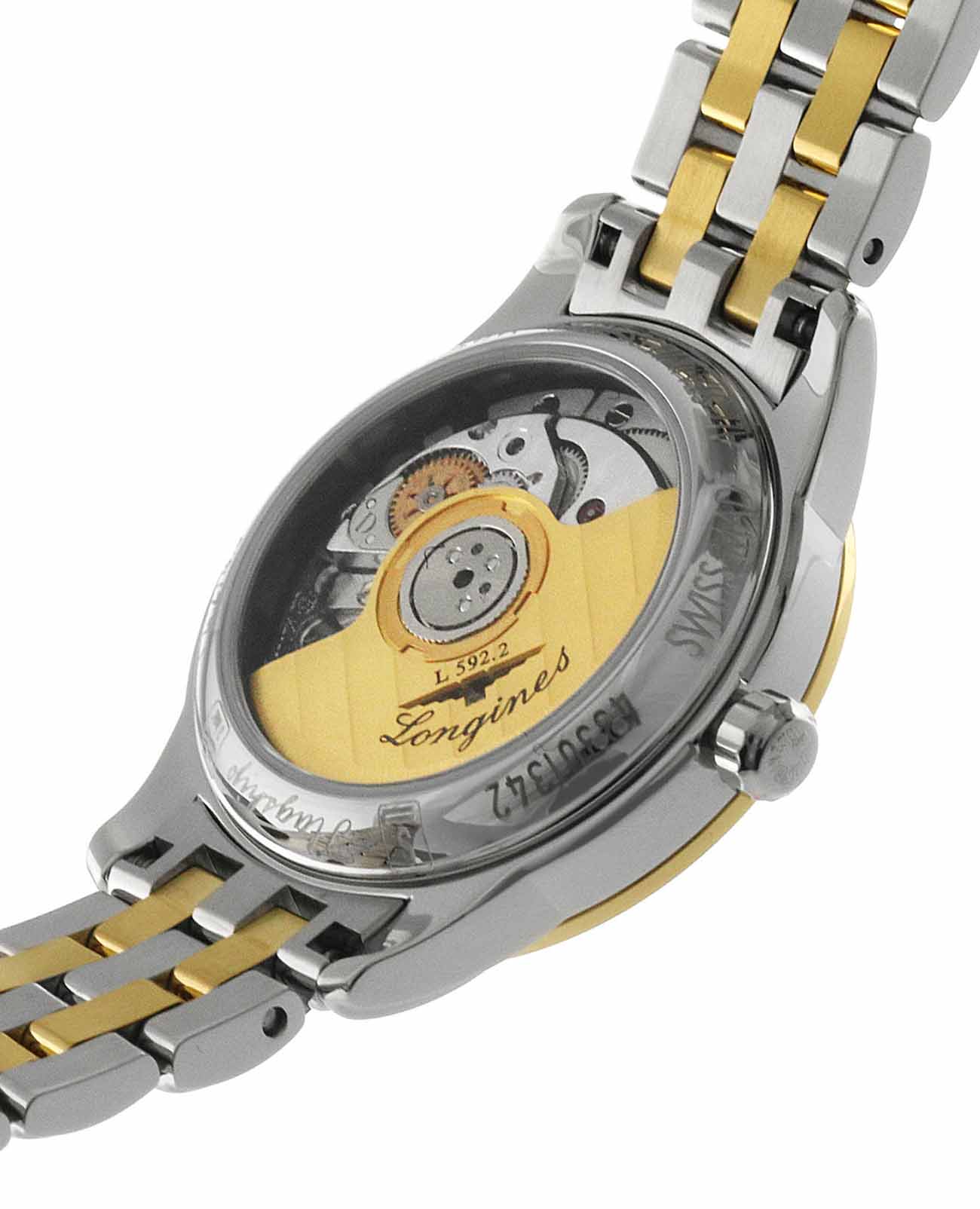 Longines Longines Flagship L4.274.3.21.7  — детали корпуса и сталь c pvd покрытием