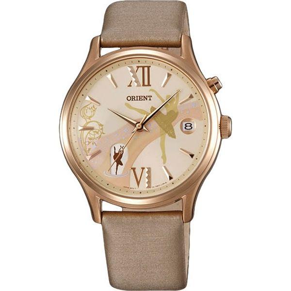 Orient Orient DM01001Y (FDM01001Y)  FDM01001Y механические женские часы шампань циферблат, браслет кожа + текстиль — вид спереди