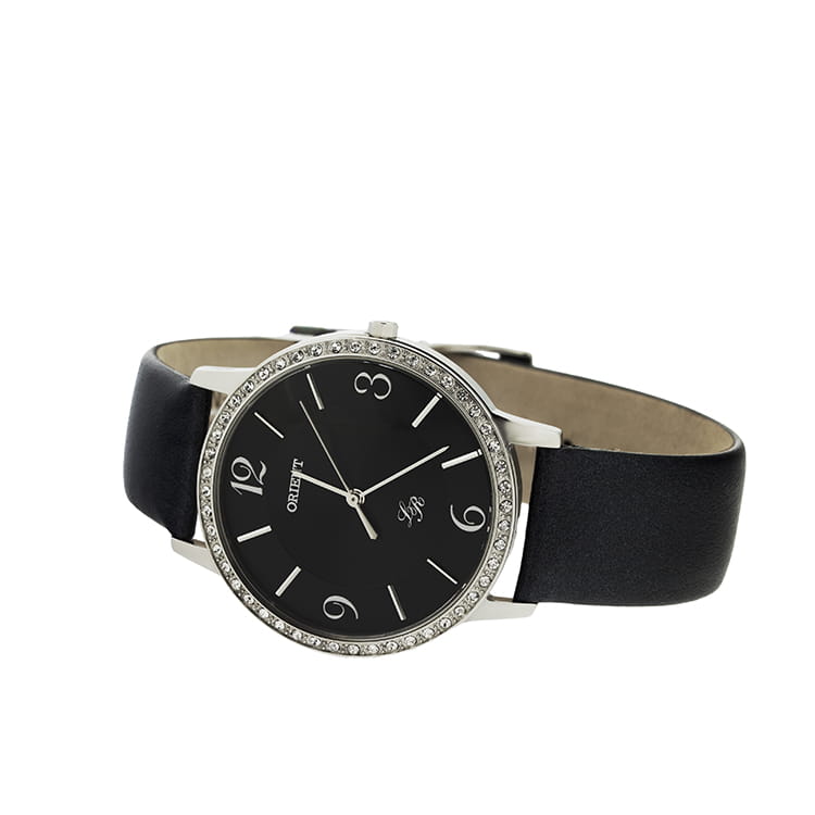 Orient Orient QC0H005B (FQC0H005B), classic automatic япония женские часы на браслете кожа + текстиль боковой вид