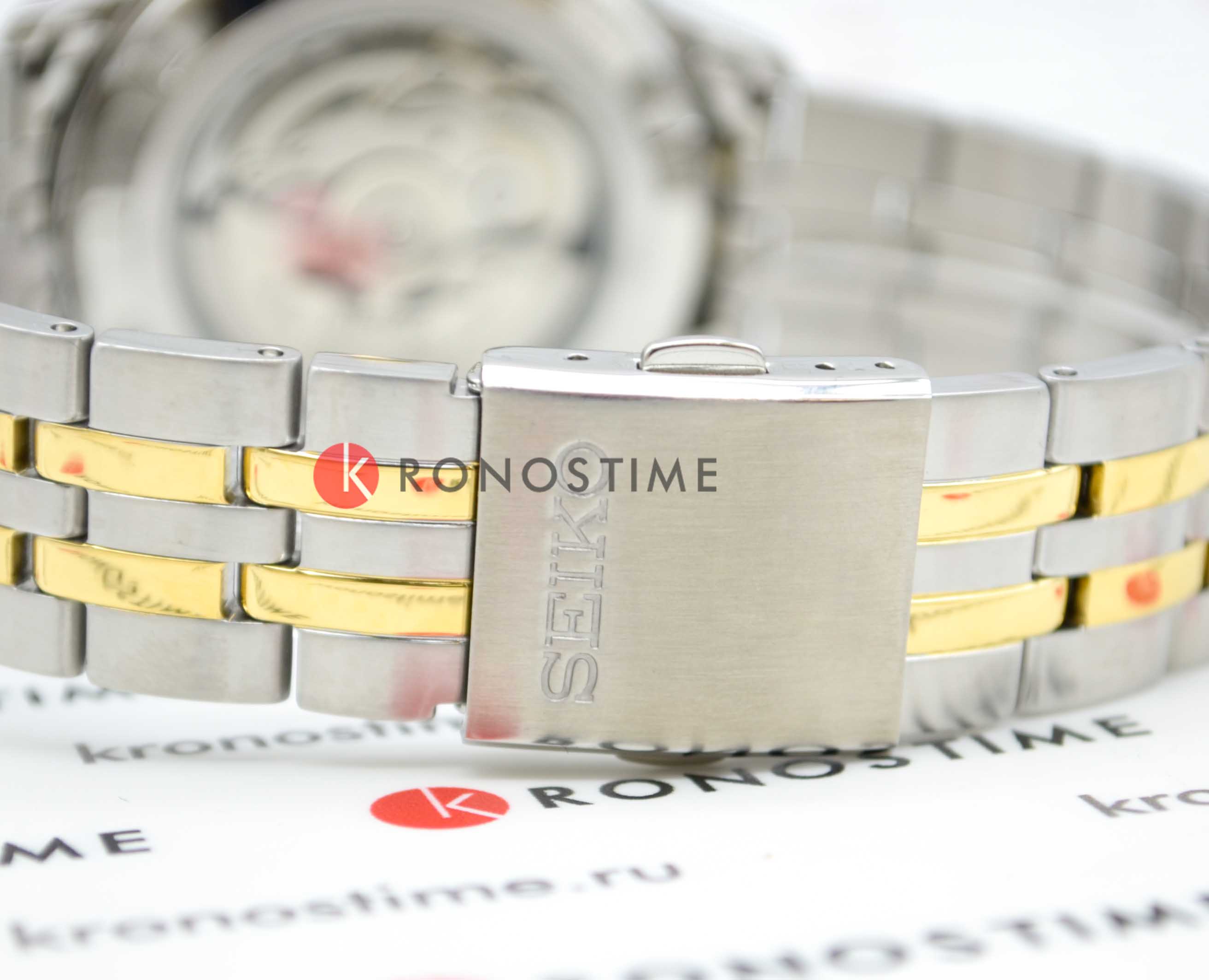 Seiko SRPH92K1 мужские часы застежка крупным планом
