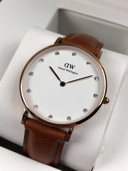 Daniel Wellington Daniel Wellington Classic St Mawes DW00100075,  швеция женские часы на браслете кожаный боковой вид
