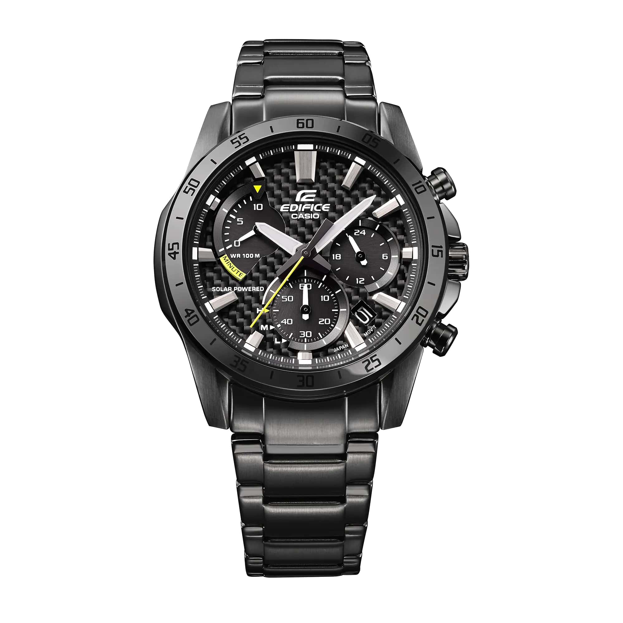 Casio Casio Edifice EQS-930DC-1A мужские часы черный циферблат на запястье