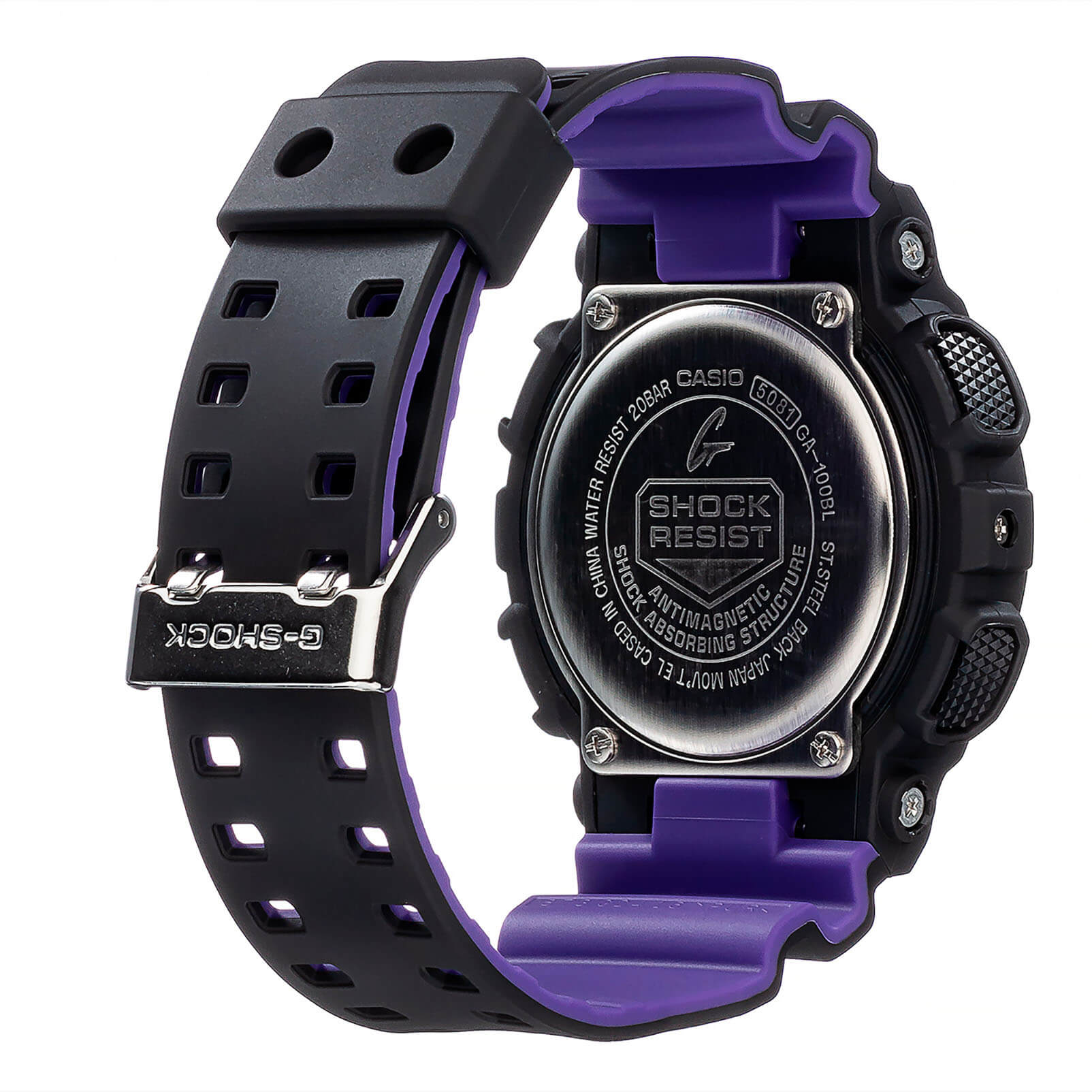 Оригинальные часы Casio Casio G-Shock GA-100BL-1A электронные калибр механизма  общий вид