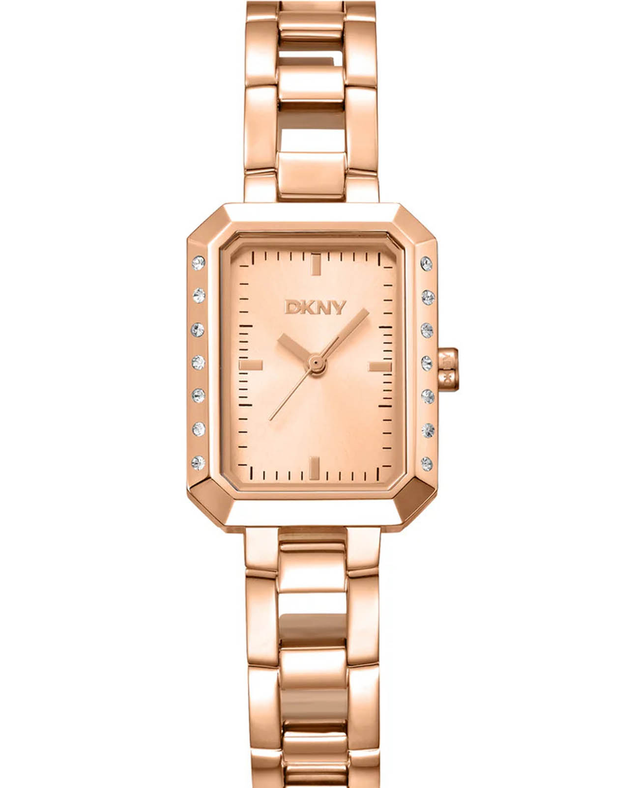 DKNY DKNY Uptown Glitz DK1L010M0035  DK1L010M0035 кварцевые женские часы золотой циферблат, браслет нержавеющая сталь с ip-покрытием — вид спереди