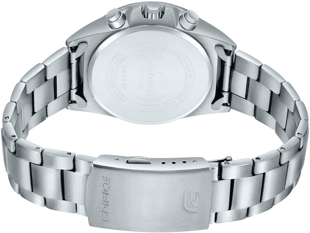 Casio Casio Edifice EFV-630D-3AVUDF (EFV-630D-3A), edifice япония мужские часы на браслете нержавеющая сталь боковой вид