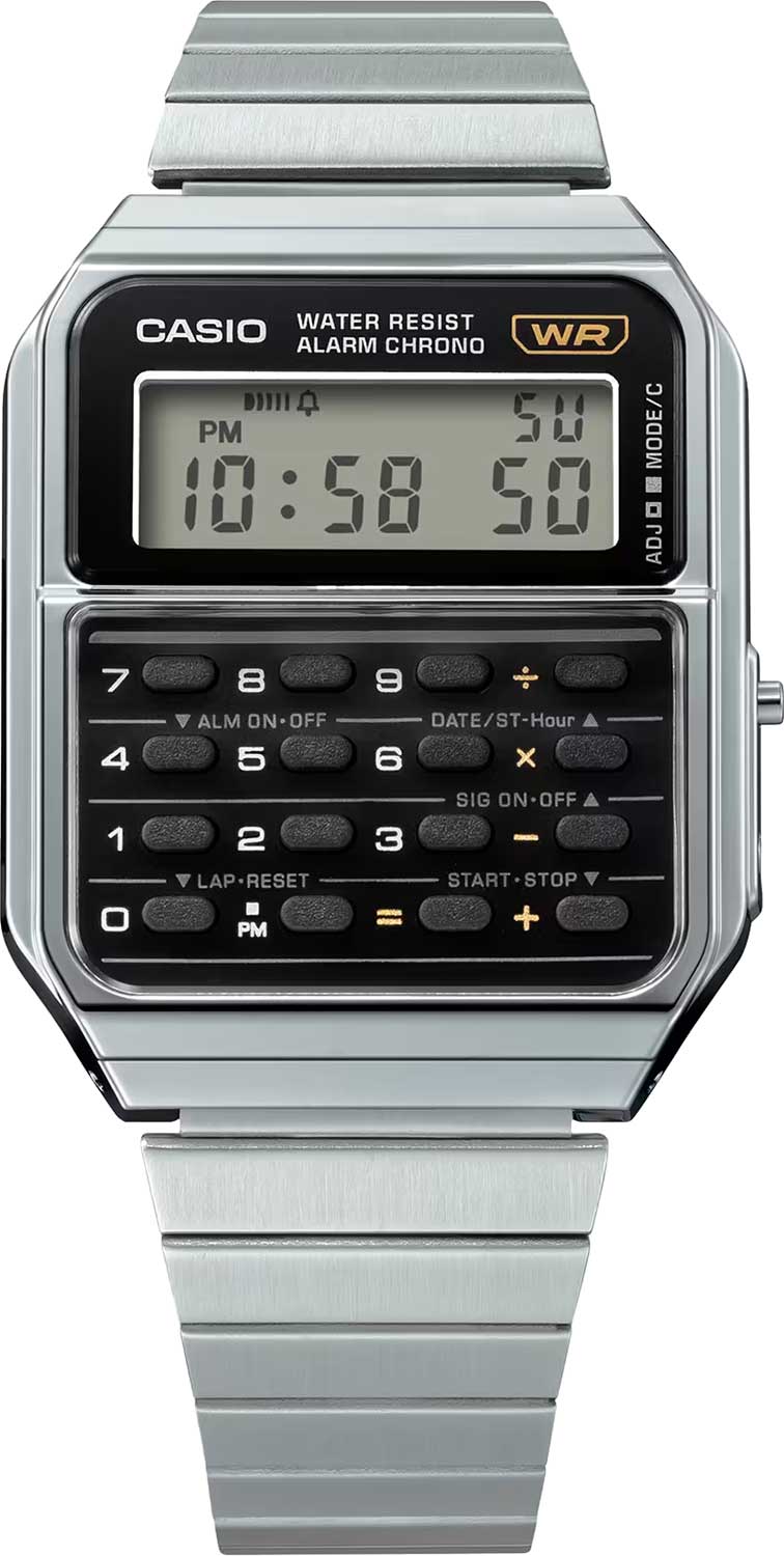 Casio Casio Vintage CA-500WE-1A женские часы  циферблат на запястье