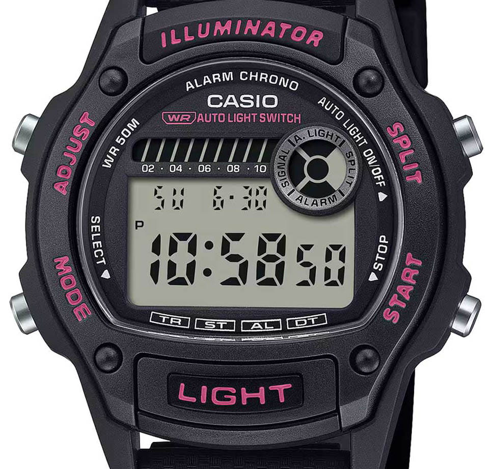Casio Casio Collection W-220H-1A2 , наручные мужские часы фото под углом