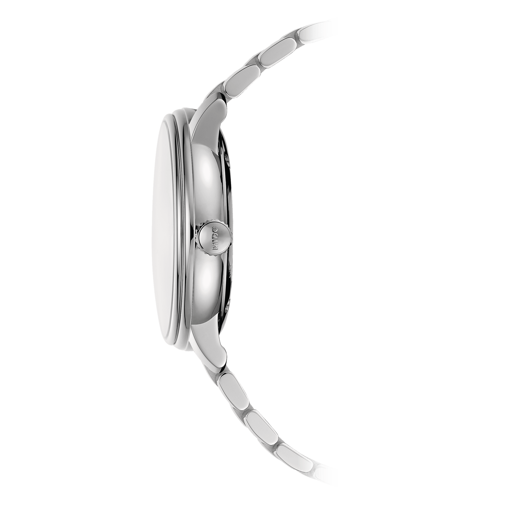 Mido Mido Baroncelli Big Date M027.426.11.018.00, baroncelli швейцария мужские часы на браслете нержавеющая сталь боковой вид