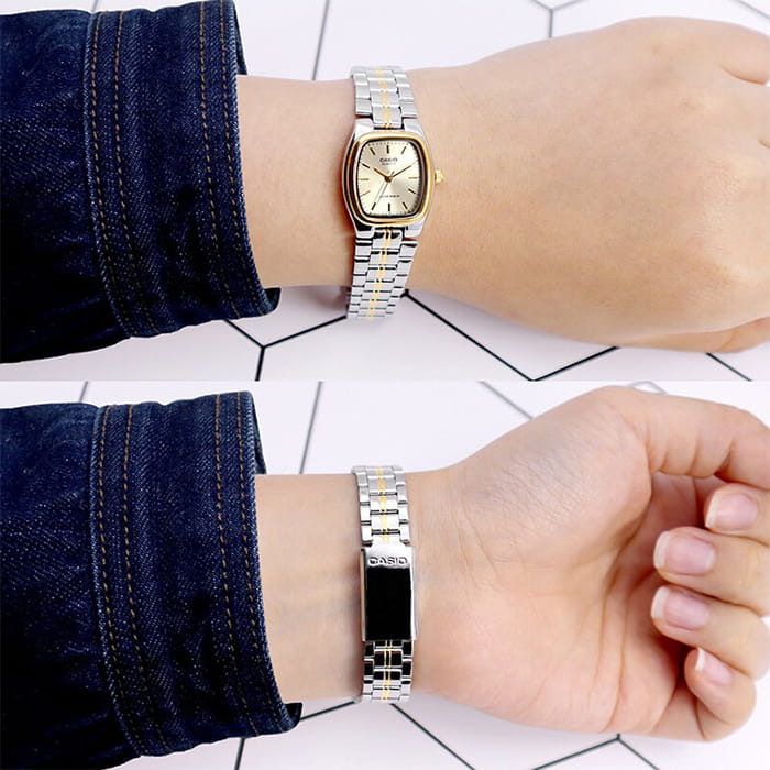 Casio Casio Collection LTP-1169G-9A женские часы белый циферблат на запястье