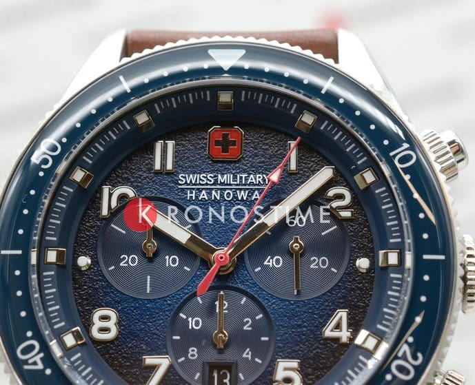 Swiss Military Hanowa Swiss Military Hanowa Greyhound SMWGC0003802,  швейцария мужские часы на браслете кожаный боковой вид