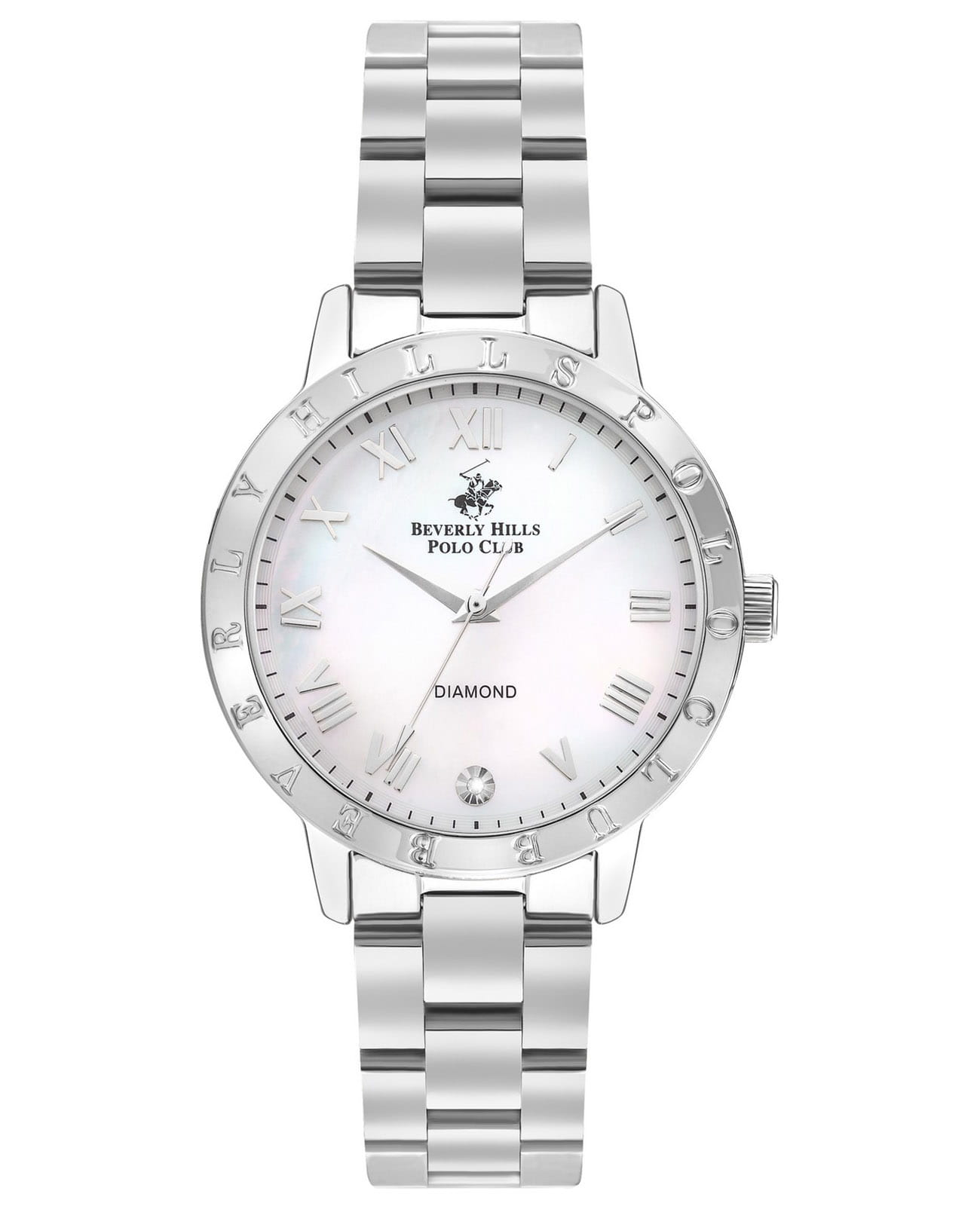 Beverly Hills Polo Club Beverly Hills Polo Club BP3386C.320  BP3386C.320 кварцевые женские часы белый циферблат, браслет нержавеющая сталь — вид спереди
