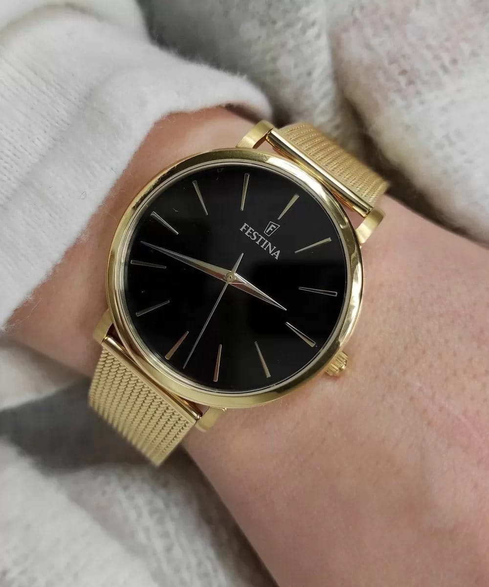 Festina Festina Boyfriend F20476/2,  испания женские часы на браслете сталь c pvd покрытием боковой вид