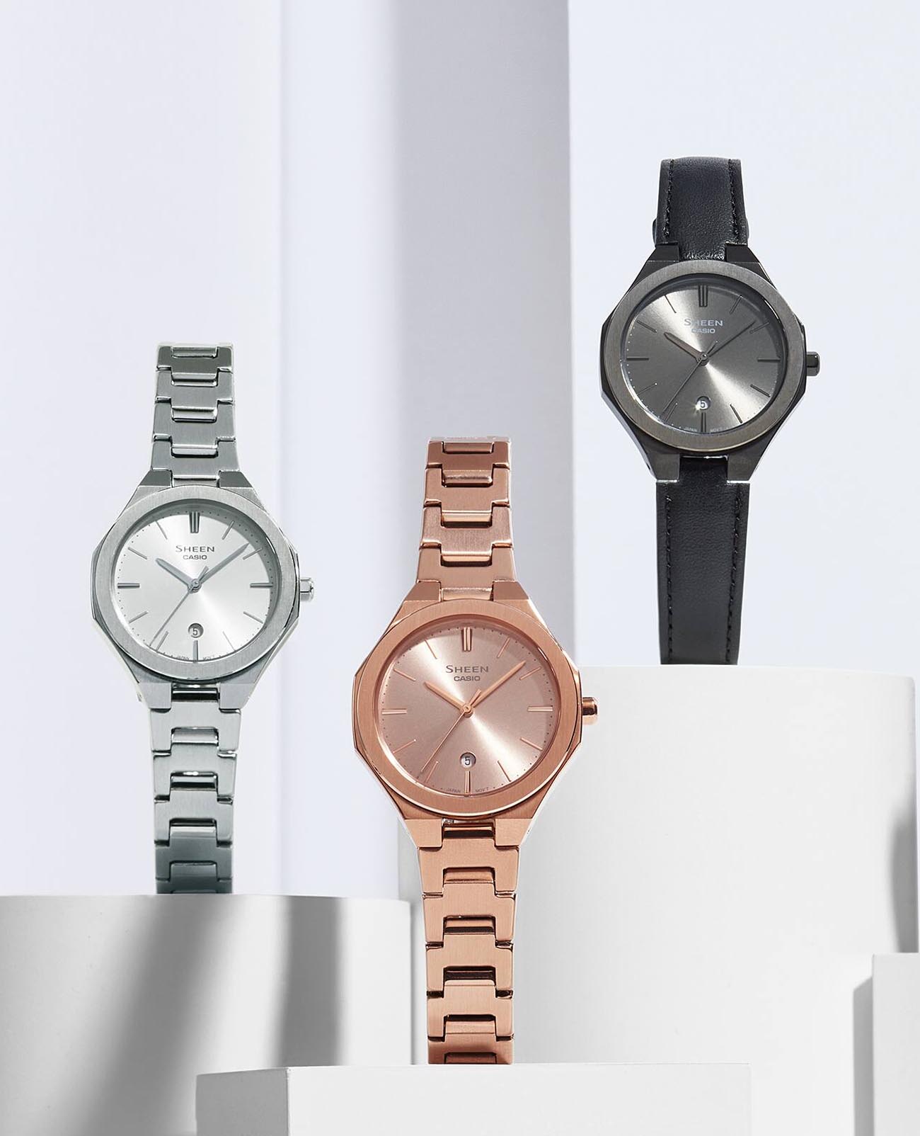Casio Casio Sheen SHE-4563D-7AUDF , наручные женские часы фото под углом