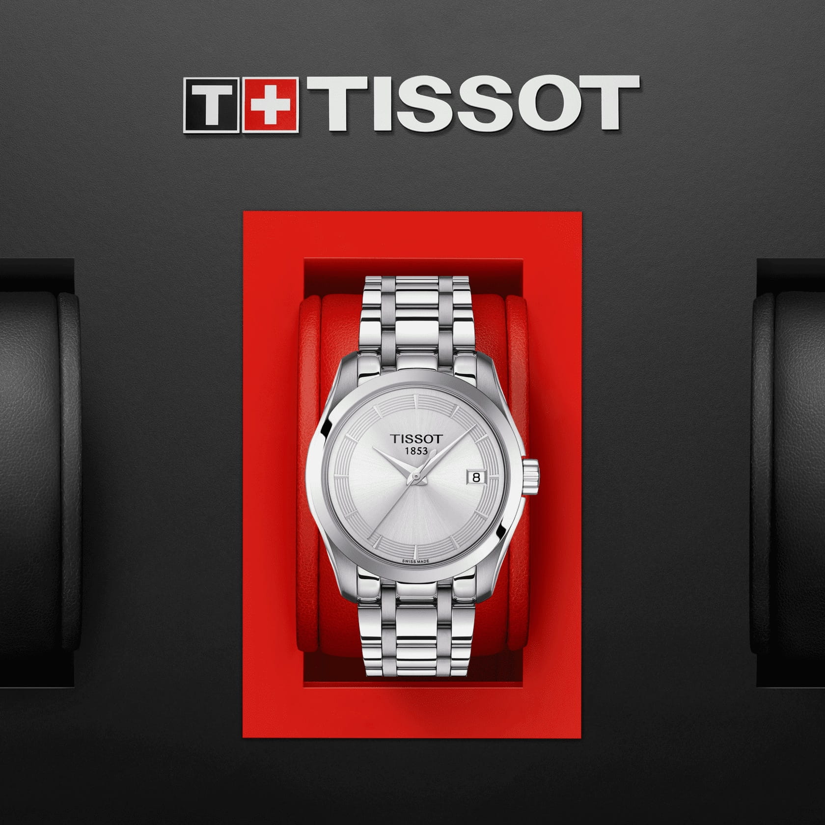 Tissot Tissot Couturier Lady T035.210.11.031.00, t-classic швейцария женские часы на браслете нержавеющая сталь боковой вид