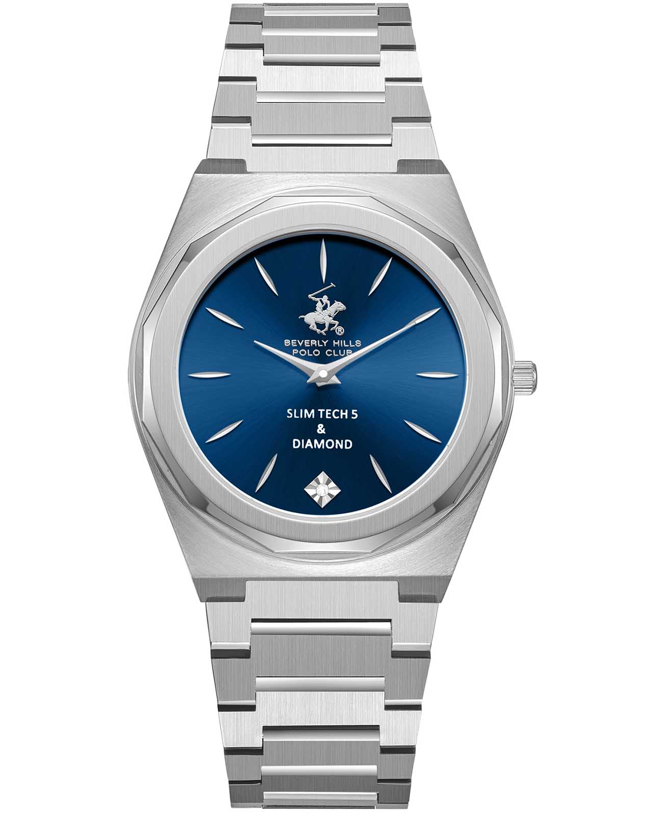 Beverly Hills Polo Club Beverly Hills Polo Club BP3668X.390  BP3668X.390 кварцевые женские часы синий циферблат, браслет нержавеющая сталь — вид спереди