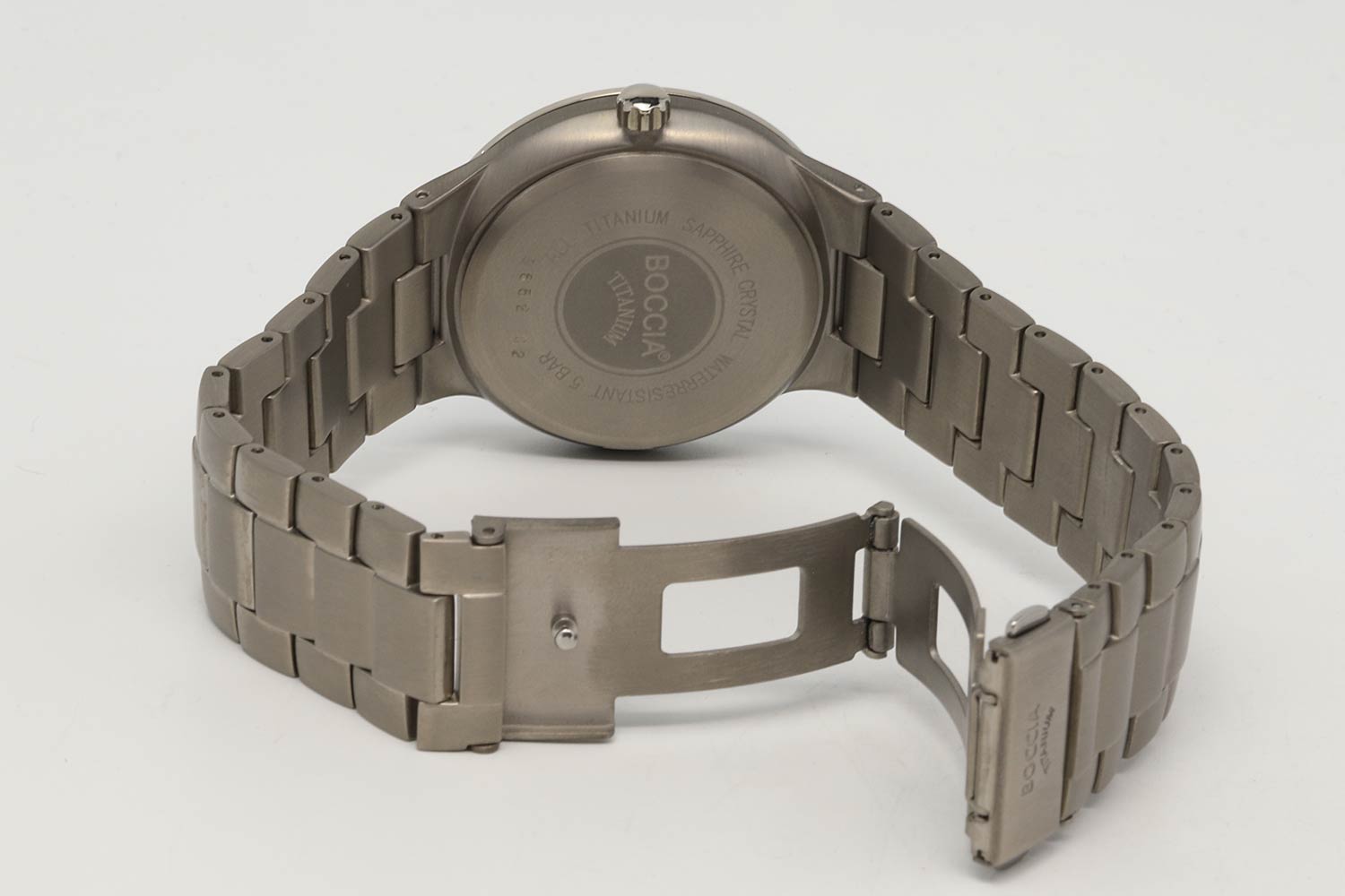 Boccia Titanium Boccia Titanium 3652-02 мужские часы синий циферблат на запястье
