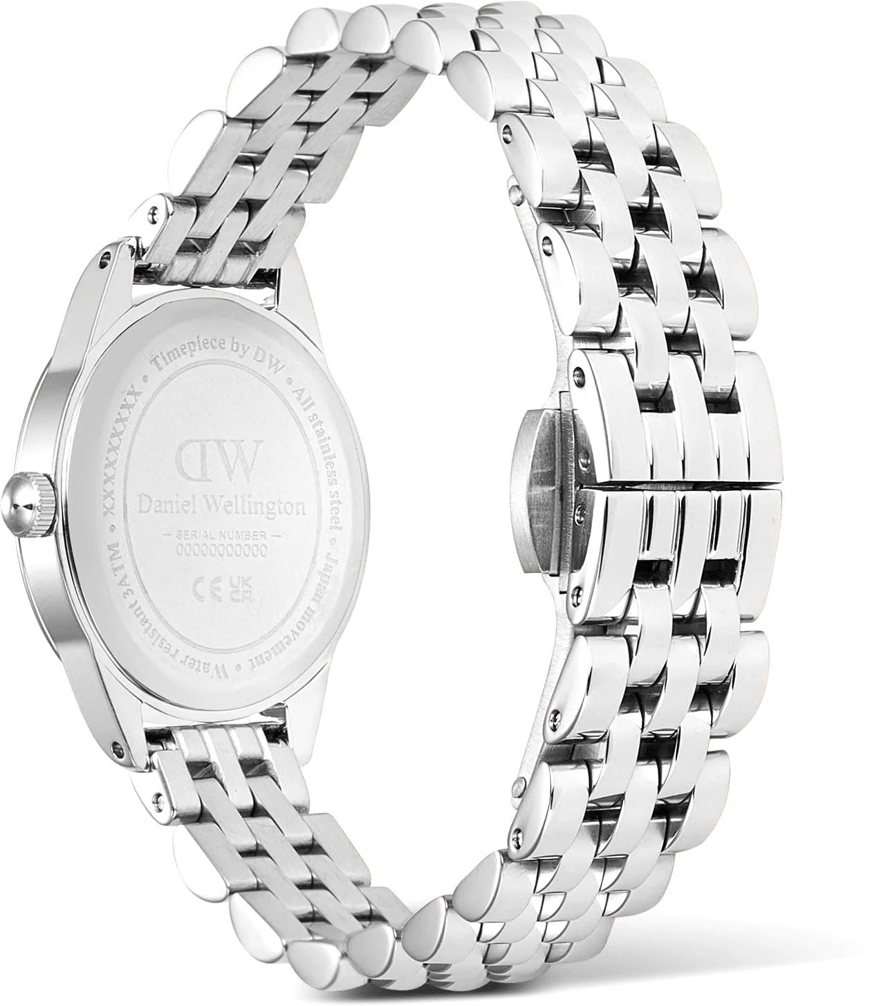 Daniel Wellington Daniel Wellington Ophelia Mini Ice Blue Silver DW00100809,  швеция женские часы на браслете нержавеющая сталь боковой вид