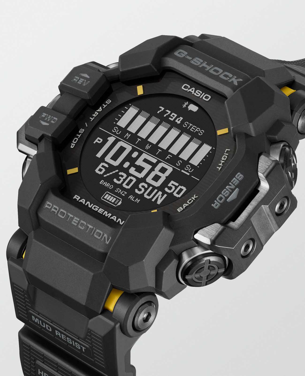 Casio Casio G-Shock GPR-H1000-1 Rangeman, наручные мужские часы фото под углом