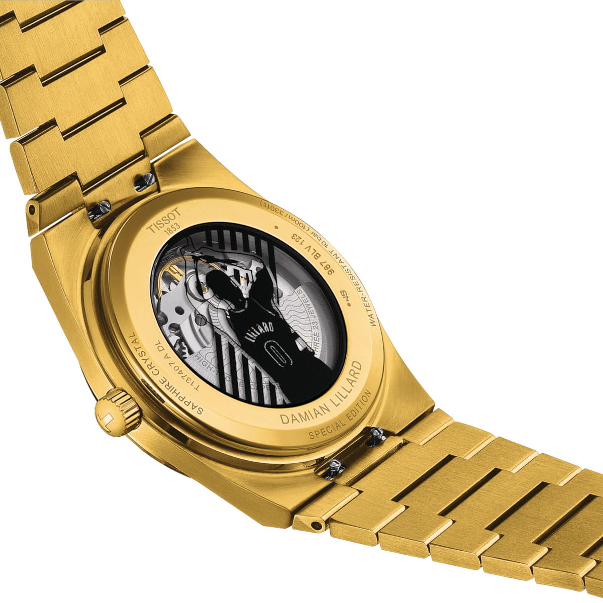 Оригинальные часы Tissot Tissot PRX Powermatic 80 Damian Lillard Special Edition T137.407.33.051.00 механические калибр механизма powermatic 80.111 общий вид