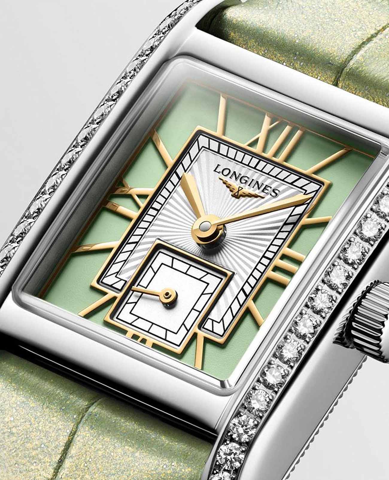 Longines l52000052 женские часы застежка крупным планом