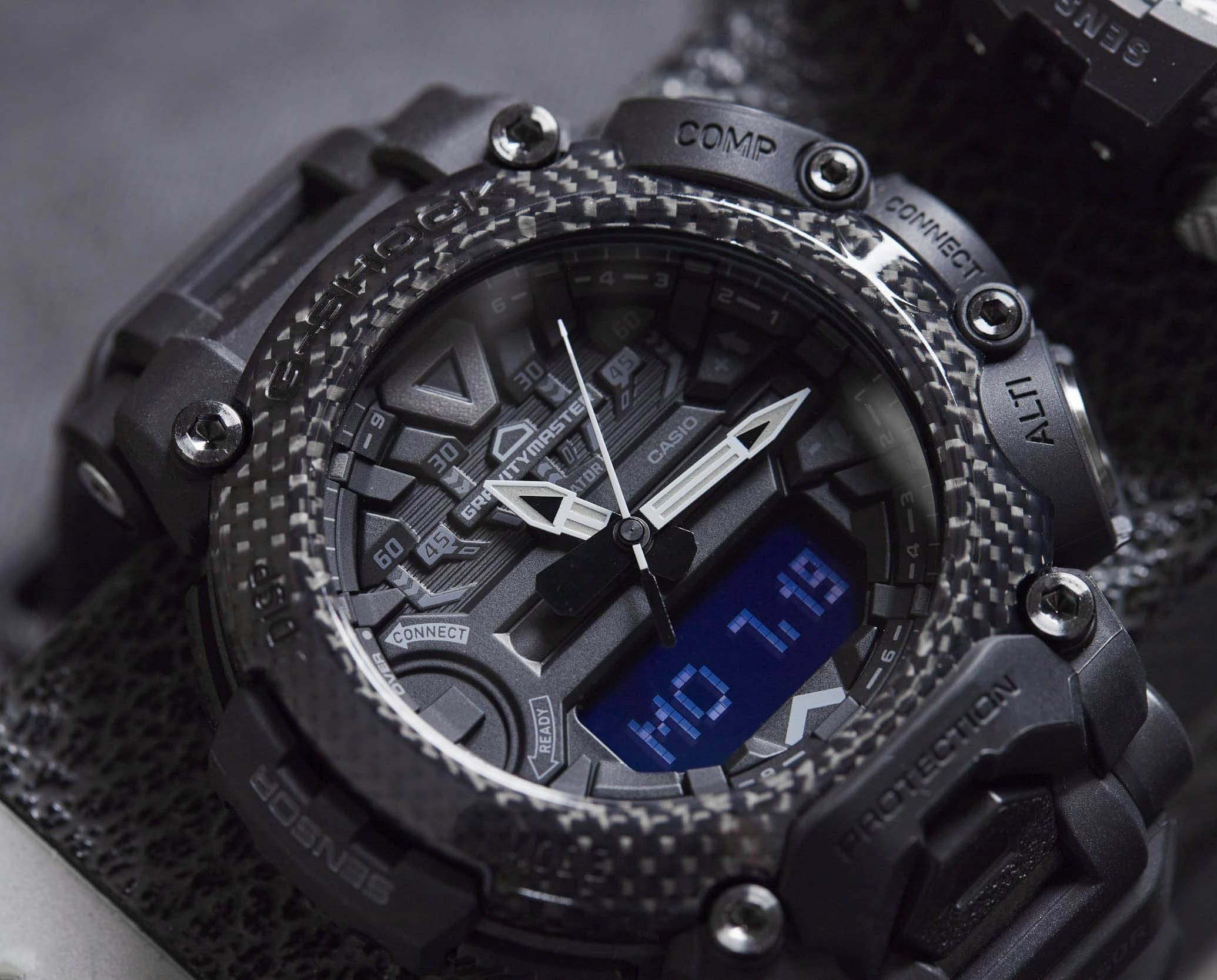 Casio Casio G-Shock GR-B200-1B, g-shock япония мужские часы на браслете полимер боковой вид