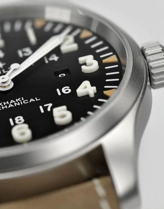 Оригинальные часы Hamilton Hamilton Khaki Field Mechanical H69819530 механические калибр механизма h-50 общий вид