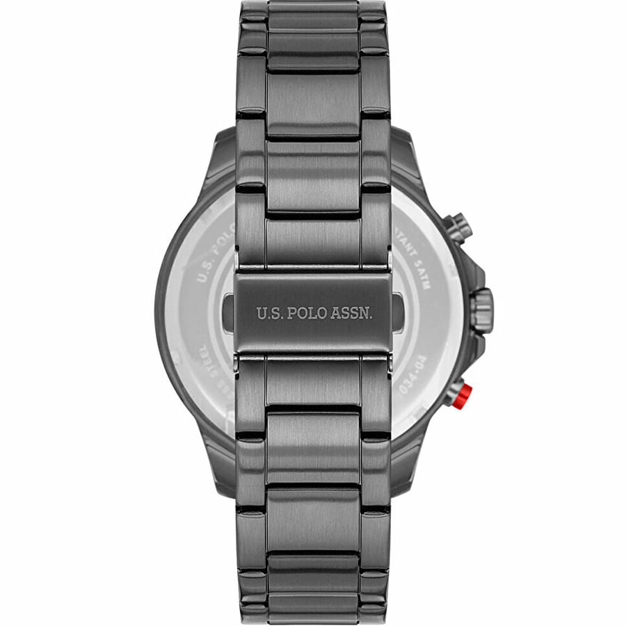 U.S. Polo Assn. U.S. Polo Assn. Crossing USPA1034-03,  сша мужские часы на браслете нержавеющая сталь с ip-покрытием боковой вид