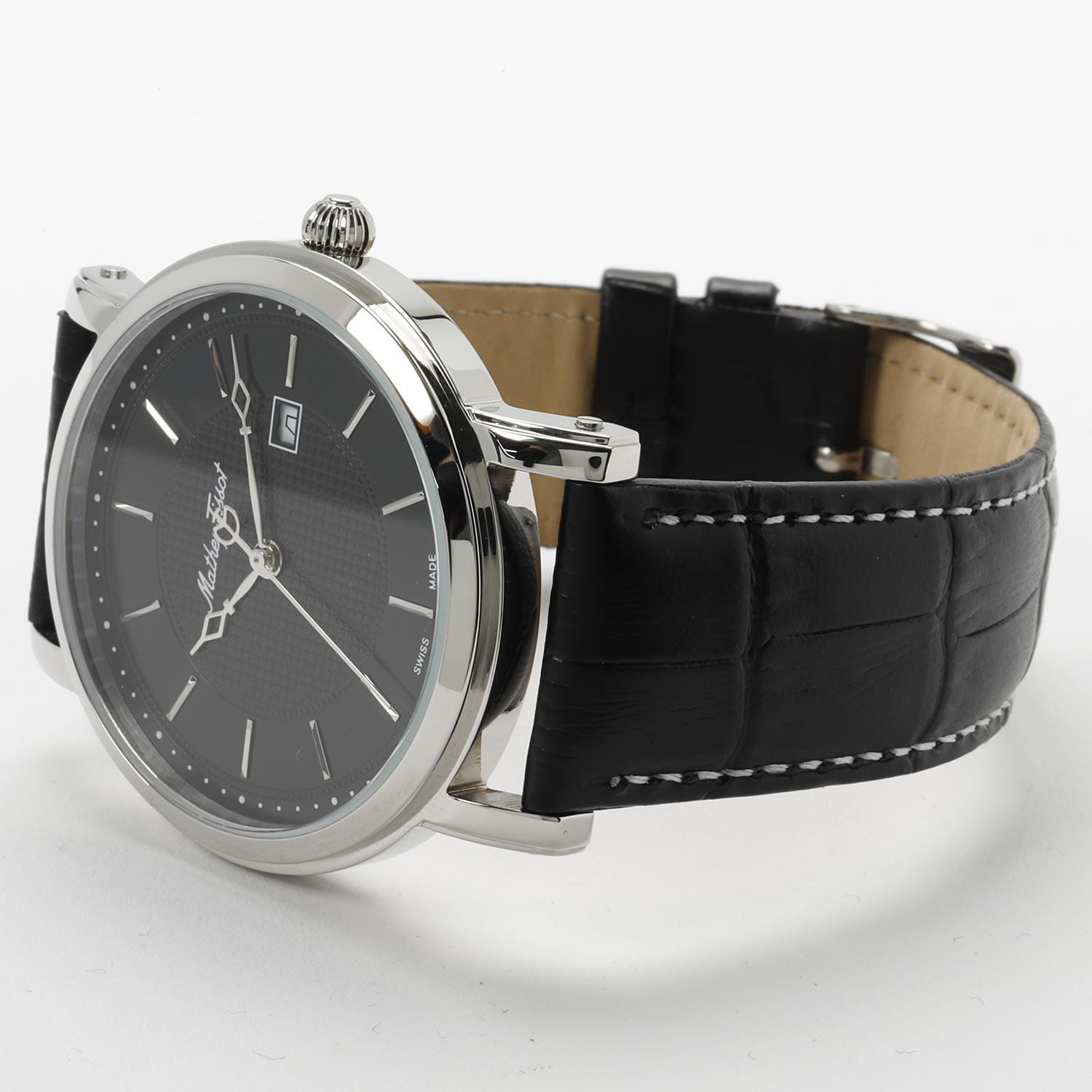 Оригинальные часы Mathey-Tissot Mathey-Tissot City Leather HB611251AN кварцевые калибр механизма ronda 505 общий вид