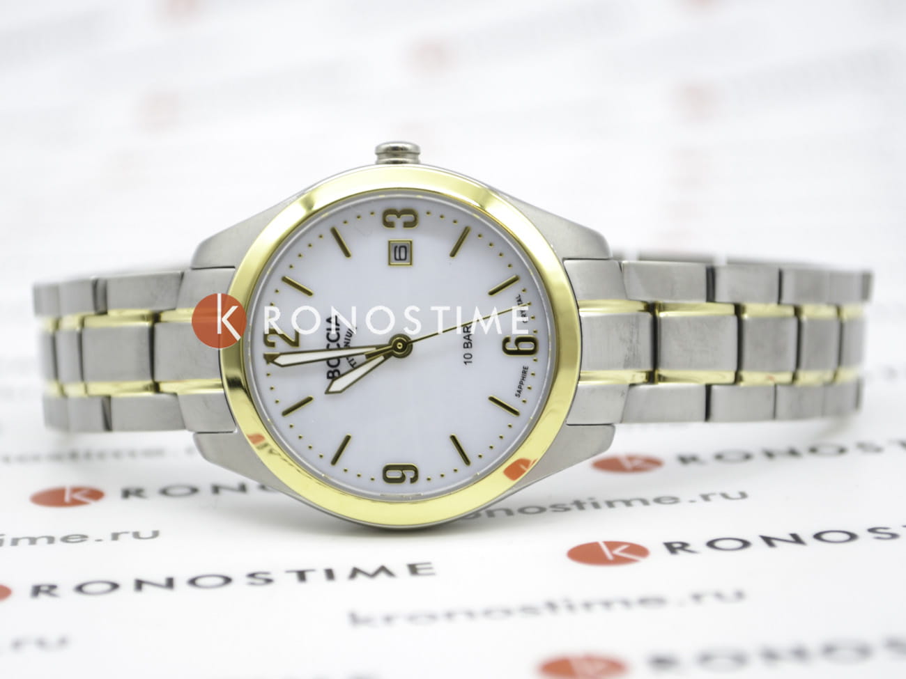 Boccia Titanium 3317-03 женские часы застежка крупным планом