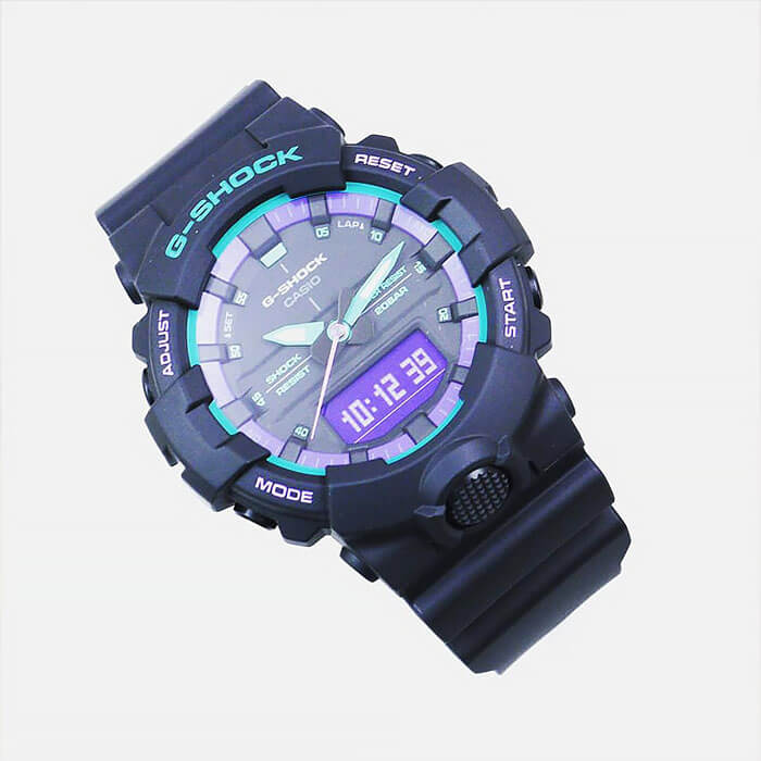 Casio Casio G-Shock GA-800BL-1A — полный набор фото мужские часы япония