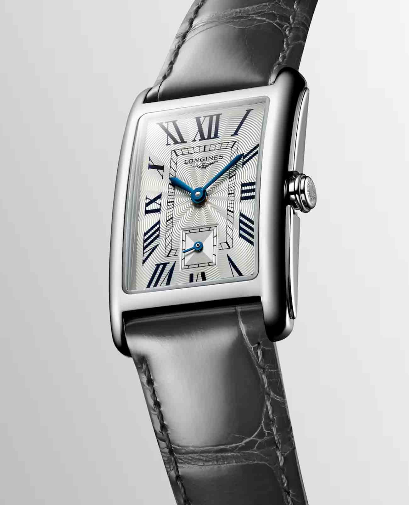 Longines Longines DolceVita L5.512.4.71.3, dolcevita швейцария женские часы на браслете кожаный боковой вид