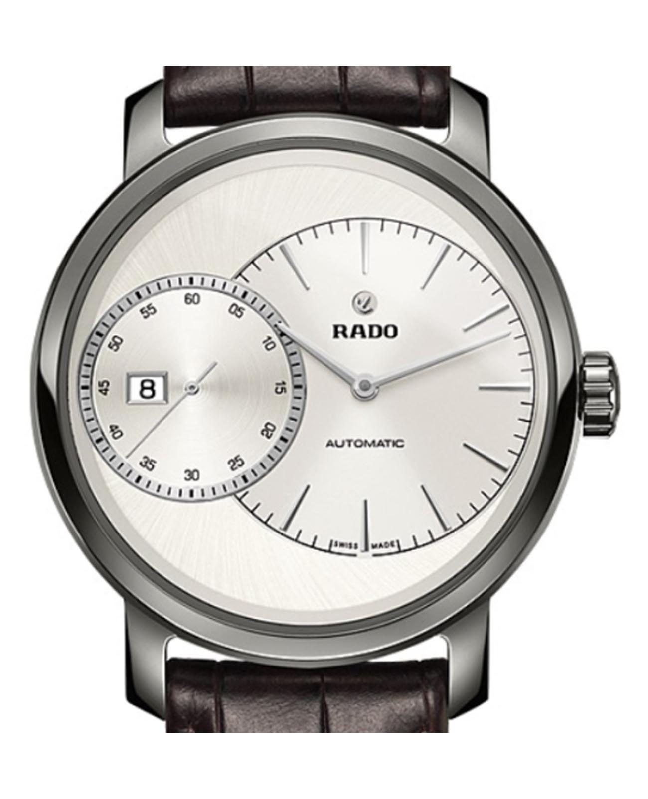 Rado Rado Diamaster Automati Grande Seconde R14129106 мужские часы белый циферблат на запястье