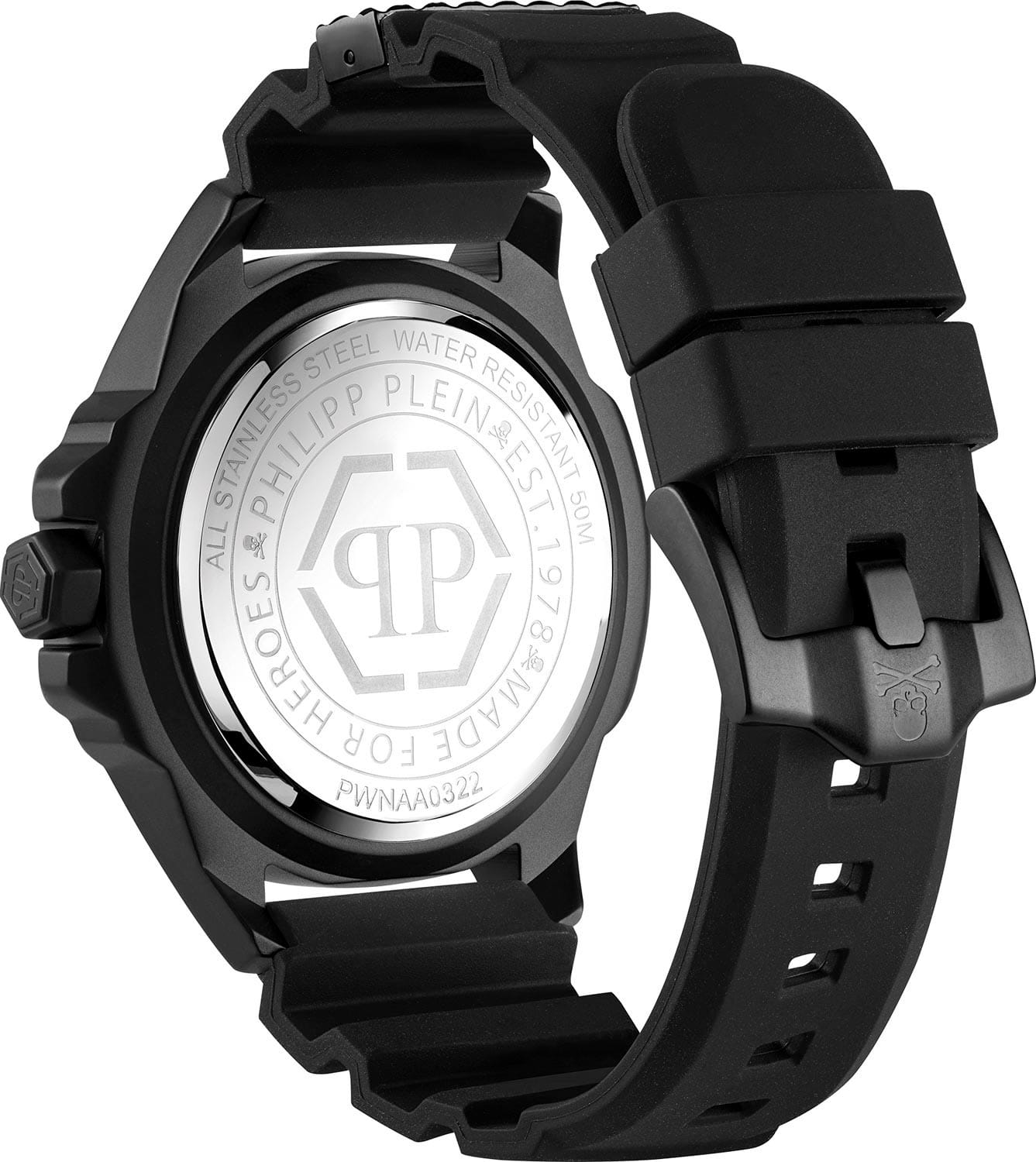 Philipp Plein PWNAA0322 мужские часы застежка крупным планом
