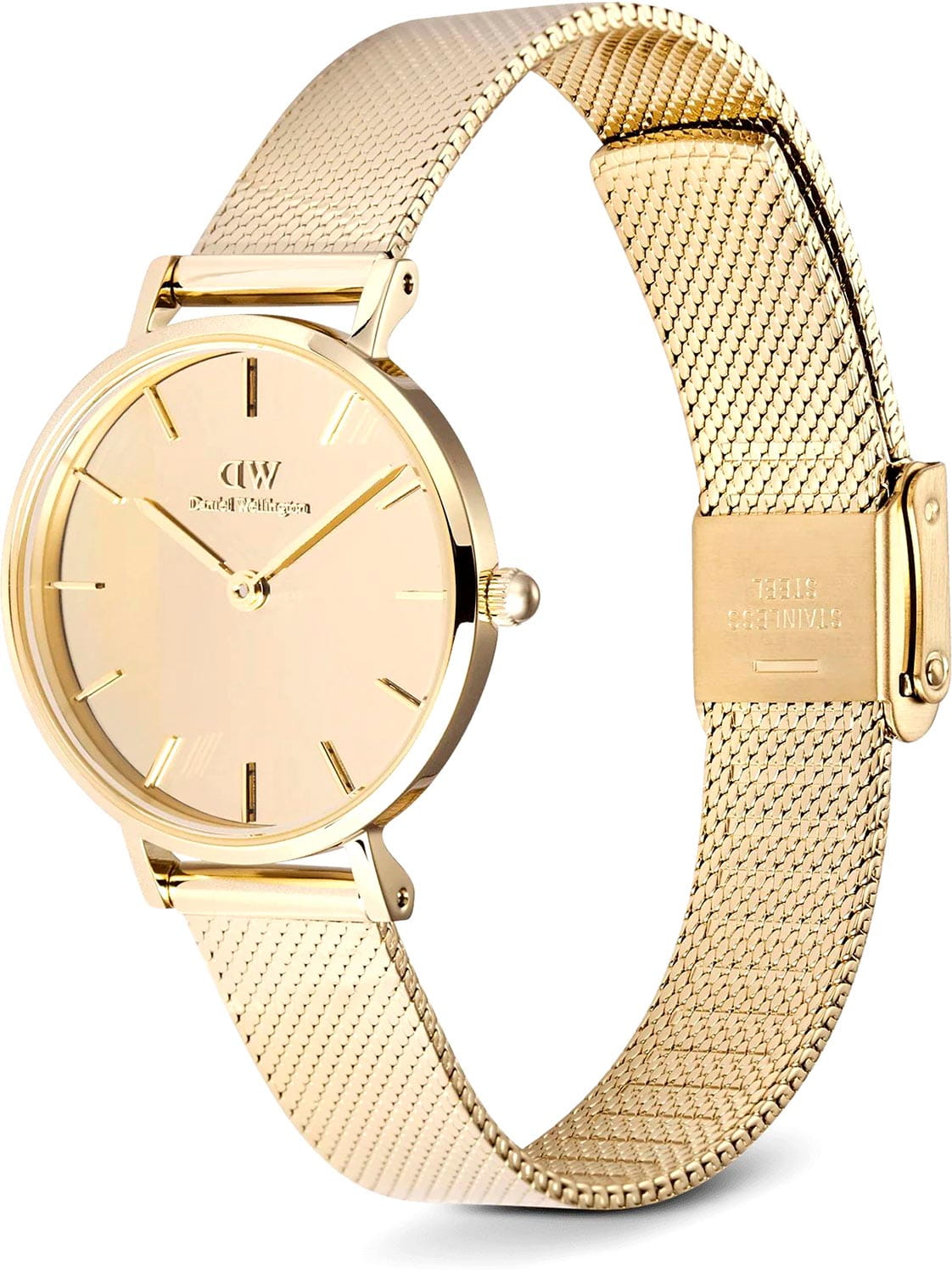 Оригинальные часы Daniel Wellington Daniel Wellington Petite Reflection Gold DW00100797 кварцевые калибр механизма  общий вид